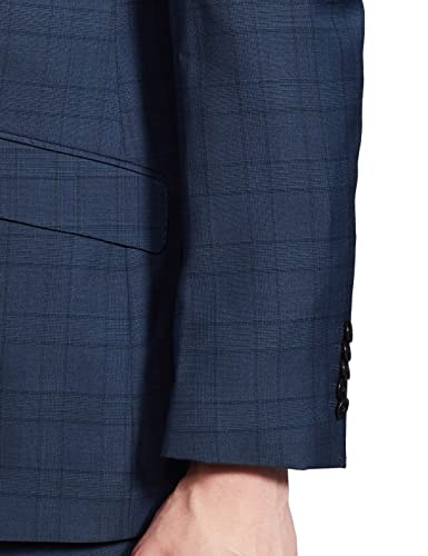 Image of Raymond Wool Men's Full Sleeve Contemporary FIT Fancy Blue Formal Suit
