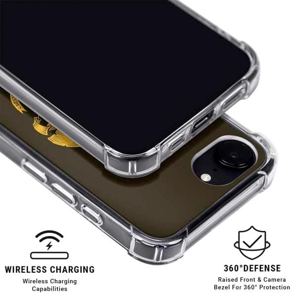 Skinit Clear Phone Case Compatible with iPhone 16e - Officially Licensed Wizarding World Harry Potter Hogwarts Houses Crest Design