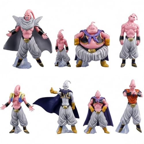 Image of Majin Buu Action Figure Set | Dragon Ball Z Anime PVC Collectible Figurines | Kids Toy & Showpiece for Desk, Shelf & Gift