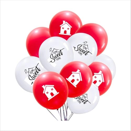 Image of HK Balloons 50Pcs Sweet Home Balloons - Housewarming Party Latex Balloons | Welcome Home Balloons for Family Gathering & Housewarming Decoration