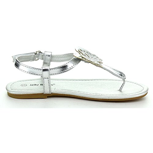 Jelly Beans Nana Youth Kid's Girls Hot T-Strap Thong Sandals Comfort Shoes3