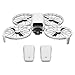 DJI Flip Combo mit zwei Akkus ohne Bildschirm‑Fernsteuerung, Drohne mit 4K-UHD-Kamera für Erwachsene, Start auf der Handfläche, autom.-Rückkehr, intelligenter Flug, 2 Akkus