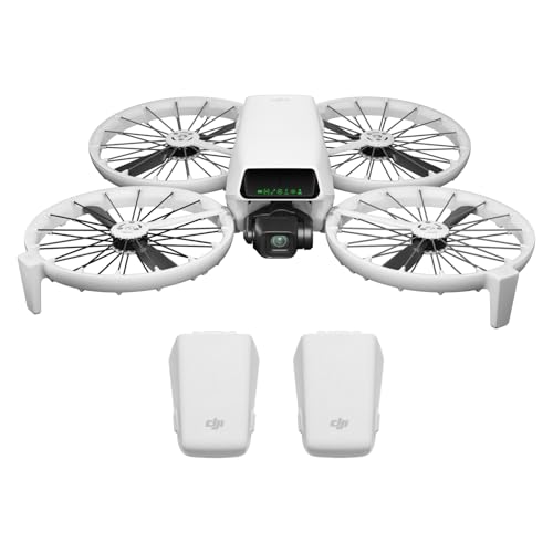 DJI Flip Two Battery Combo Without Screen Remote Controller, Drone With 4K UHD Camera for Adults, Palm Takeoff, Auto Return, Intelligent Flight, 2 Batteries