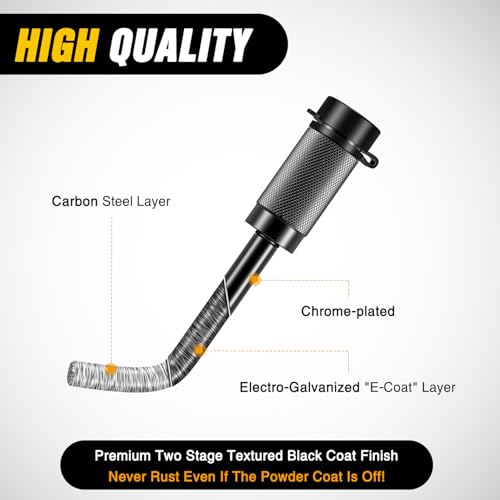Image of Nilight Trailer Hitch Lock Pin 1 /2 inch & 5 /8 inch Locking Receiver Hitch Pin Keyed Unique Weatherproof Anti-Theft Lockable Fits 2 inch 2-1 /2 inch & 1-1 /4 inchReceiver Tow Truck Boat Bike Truck Black