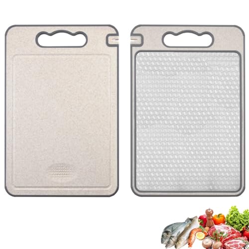 Planche à découper double face inox 304 et paille de blé robuste