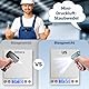 Super Powerful 200000 RPM Elektrische Staubgebläse Druckluftspray für PC Reinigungsset, Compressed Air, 3-Gang einstellbare Air Duster Luftdruckspray, Tastatur Reinigung (Silberfarben)