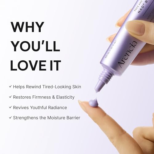 Image of Arencia NAD+ Serum Booster Shot with 5% NAD+ Complex & Resveratrol, Hydration & Barrier Support, 30 mL / 1.01 fl. oz.