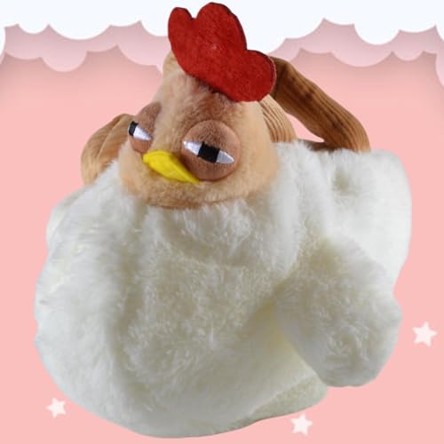 Bolso de Mano de Peluche con Forma de Pollo Suave miniatura 4