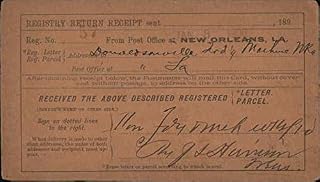 Registry Return Receipt Postal Cards Original Antique Postcard