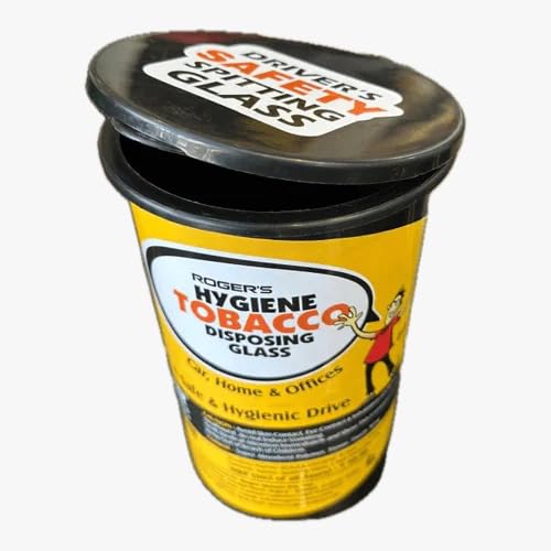 ROGER Tobacco Disposing Glass | Solidifies Spit Instantly | One-Hand Operation | Pack of 10 | Leak-Proof Design | Hygienic Disposable Use-image-28