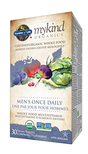 Garden of Life mykind Organics Multivitamin Men's Once Daily 30 Vegan Tablets