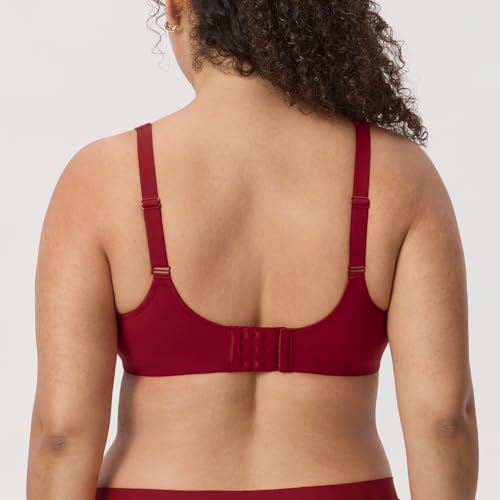 Image of DELIMIRA Women's Inbarely Plus Full Coverage Bra Plus Size Underwire Unlined Seamless Bras