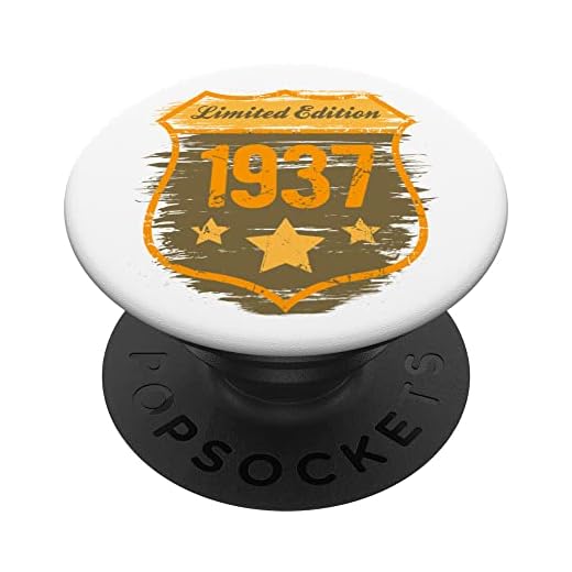 Regalos de cumpleaños para el mejor amigo 1937 regalo de cumpleaños PopSockets PopGrip Intercambiable