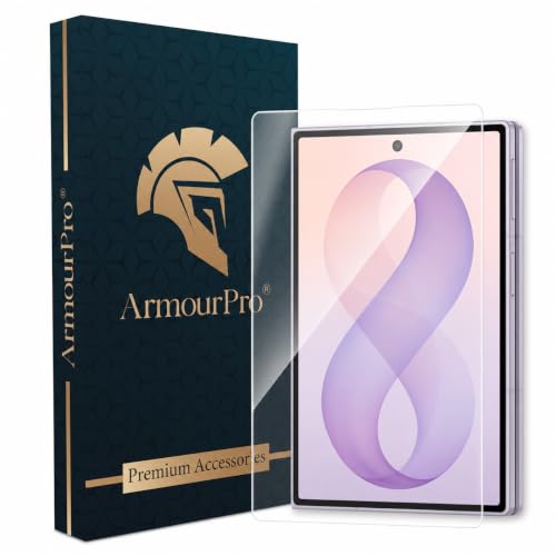 Image of ArmourPro Borderless Tempered Glass for Samsung Galaxy Z Fold 8 - Clear Screen Protector with Anti Dust Speaker Mesh, 9H Scratch Resistant, HD Clarity, Case Friendly, Bubble-Free