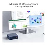 Beelink Mini PC EQR6, AMD Ryzen 5 6600H, 6C/12T, do 4,5 GHz, Minikomputer 16 GB pamięci RAM DDR5 500 GB dysk SSD PCIe4.0, podwójny wyświetlacz 4K, dwa porty HDMI/dwa gigabitowe Ethernet/WiFi6/BT5.2