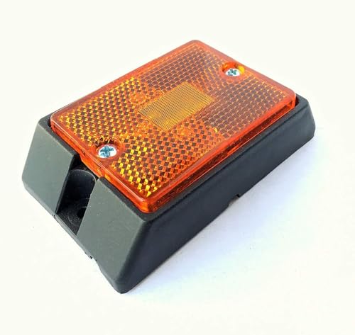Image of MAXXHAUL 50929 2x3 inch Square Rectangular Side Marker LED Clearance Light with Reflector for Utility Boat Trailer RV Truck DOT Compliant Waterproof & Submersible - 6 Pieces