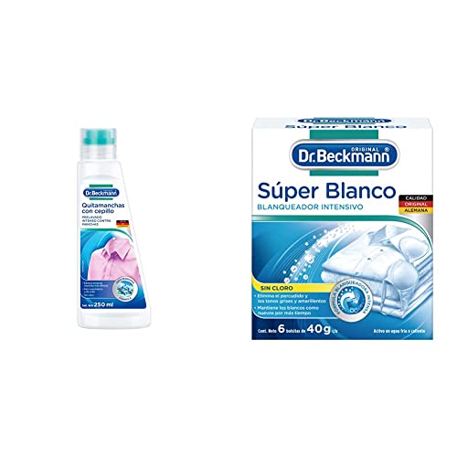 La Mejor Selección de Como Despintar Ropa , tabla con los diez mejores. 41 Dr. Beckmann, Quitamanchas con Cepillo, Prelavado contra Manchas, Elimina Manchas de Grasa y Comida, Suciedad de Puños y Cuello,250 ml + Blanqueador Intensivo, Súper Blanco, Sin...