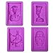 Egyptian Silicone Chocolate Molds, 4 Packs Pharaoh Sphinx Mummy Silicone Fondant Molds for Baking Cake Decoration, Cupcake Toppers, Egyptian Resin, Face Soap Polymer Clay