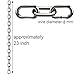 2 Pcs 5/16 x 23 inch Link Chain 304 Stainless Steel Coil Chain for Transport Tie Down Binder Chain Pulling Towing Hanging, Home, Camping, Pet Towing, 8mm