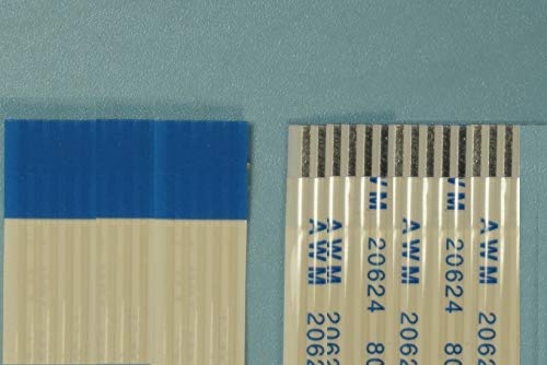 Davitu 100pcs Flexible Flat Cable FFC 14 PIN 1.25 mm pitch Contacts Different Sides directions 280 mm Length Type B Reverse