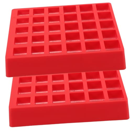Organizador para monedas plástico 2 piezas rojo miniatura 7