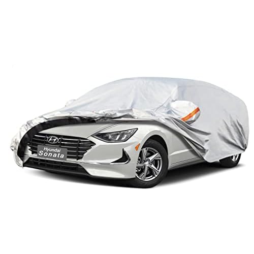 6 Layers Car Cover Custom Fit Hyundai Sonata (1993-2025) Waterproof All Weather, Heavy Duty Outdoor Snow Sun Rain Uv Protection (Ships from US Warehou
