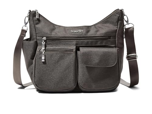 Image of Baggallini Modern Everywhere Crossbody Bag for Women 11x9x4.5 Rfid Hobo Bag