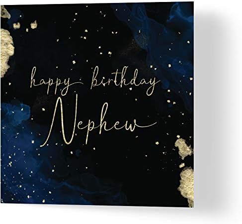 Wuzci Happy Birthday Nephew Greeting Card, Multicolour, 150 x 150 mm