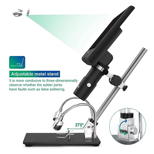 Microscope de soudure avec écran 10 pouces pour l'inspection de circuits électroniques - 7