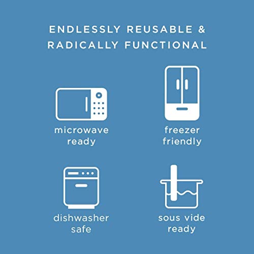 Stasher Silicone Reusable Storage Bag, Sandwich + Snack (Aqua) | Food Meal Prep Storage Container | Lunch, Travel, Makeup, Gym Bag | Freezer, Oven, Microwave, Dishwasher Safe, Leakproof #TOP4