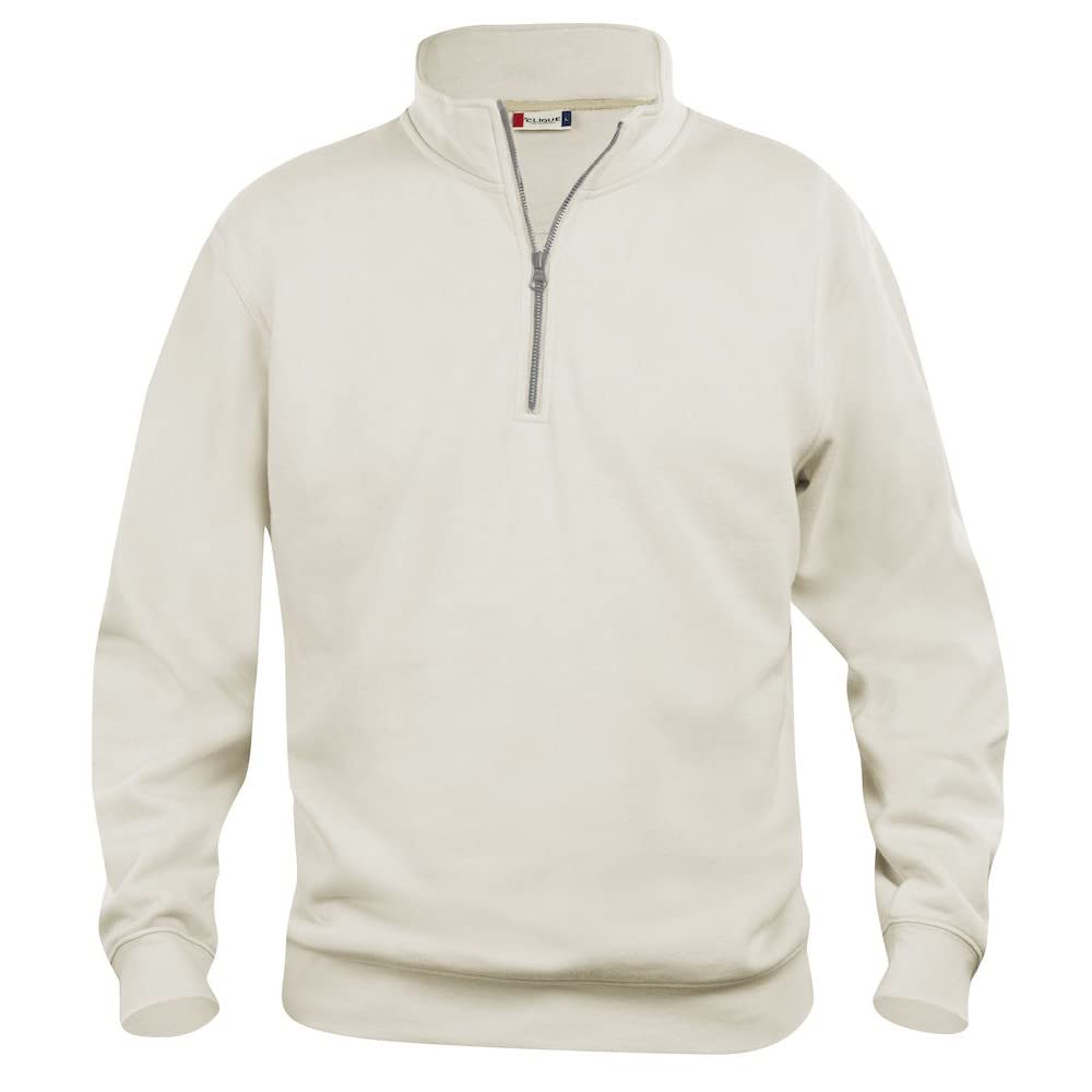 CliQue Unisex Adult Basic Half Zip Sweatshirt (L) (Light Khaki)