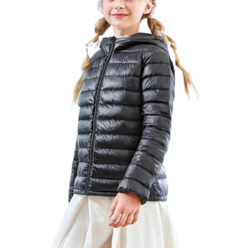 Boys Lightweight Hooded Puffer Jacket for Kids - Ultra Warm Winter Coat with Packable Design3