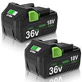 VANKO 互換 ハイコーキ 36v バッテリー BSL36A18 36v/3.0Ah 18v/6.0Ah 電池装着で36V-18V自動切替 2個セット 日立 ハイコーキ バッテリー BSL36A18/BSL36B18/BSL36A18Bなどに互換可能 LED残量表示 圧倒的なパワー BMS保護回路内蔵 CE PSE認証済 6億円の製造物責任保険付
