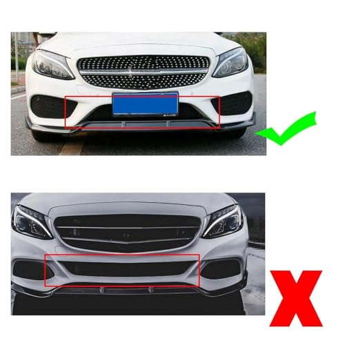Becquet lèvre avant Benz Classe C W205 14-21 splitters carbone - 2