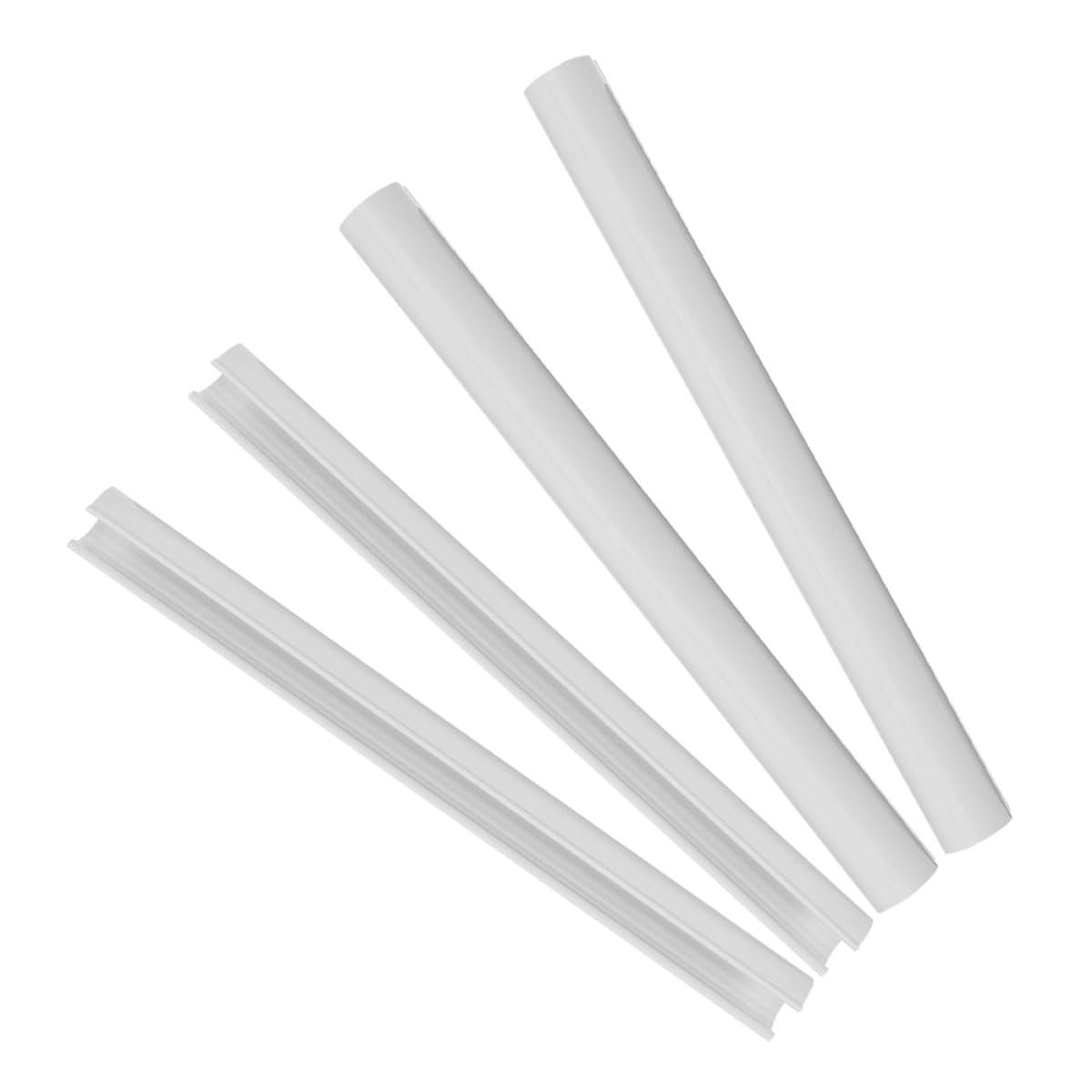 Ocultar tubos de radiador con la cubierta para tuberías SECFOU de PVC blanco