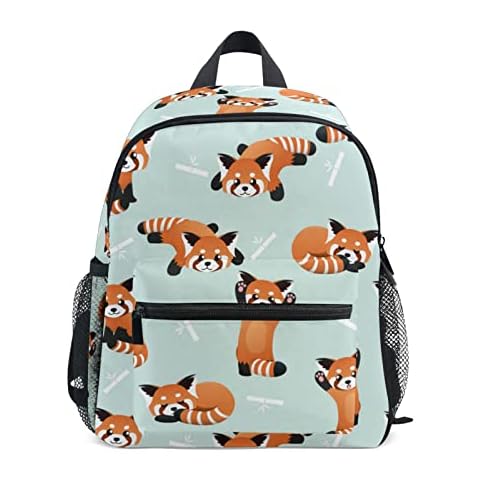 Mnsruu Kids Toddler Backpack Red Panda Design Cover
