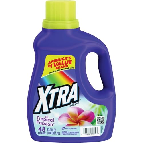 XTRA LAUNDRY DETERGENT LIQUID TROPICAL PASSION JUG 57.6 FLUID OUNCE