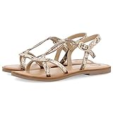  Gioseppo Tampa, Sandalias con Punta Abierta Niña, Dorado (Oro Oro), 32 EU