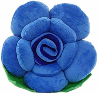 LANFIRE Rose Pillow Big Flower Cushion for Sofa Home Car Decoration Plush Stuffed Toy Lovers Gift (40cm, red)