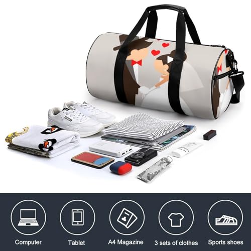 Sac de gym grand compartiment duffel bag de 45cm - 4