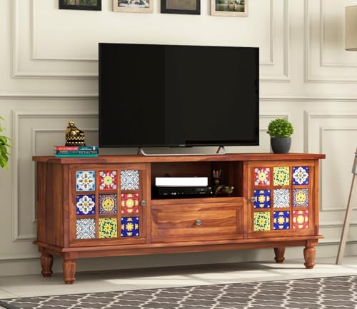 Image of Premium Solid Sheesham Wood Craftsmanship - Built from Sheesham Wood, ensuring Durability, Strength, and a Timeless Natural Grain Pattern.