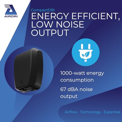 Secador de manos automático compatible con ADA Airdri CompactDRI de 1,0 kW 4