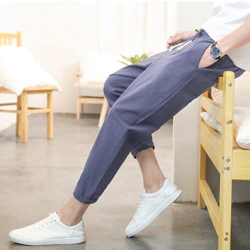 Zomer heren casual broek Modieus en comfortabel Dagelijkse eenvoudige trend All-match outdoor woon-werkverkeer Hoge taille broek met trekkoord - Afbeelding 5