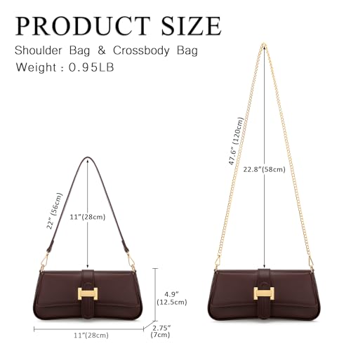 Image of KKXIU Shoulder Bag for Women Small Hobo Handbag Mini Retro Clutch Purses