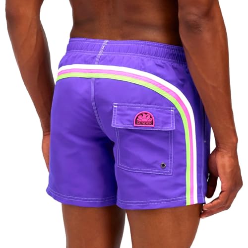 Bañador Sundek M504BDTA100 viola de cintura elástica ideal para tardes de piscina y playa