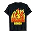 WWE Bam Bam Bigelow "Flames" Graphic T-Shirt