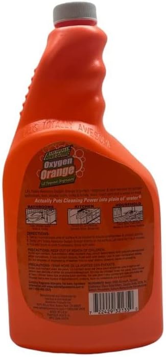 Miniatura 2 de Awesome Oxygen Orange - Limpiador y desengrasante multiusos, 32 onzas líquidas, rociador no incluido (naranja oxígeno)