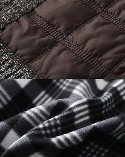 Image of VtuAOL Men's Cardigan Sweaters Casual Full Zip Sweaters Knitted Cardigan with Pockets
