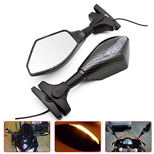 Espejos retrovisores para motocicleta Kawasaki ZX9R y ZX10R en ABS 3