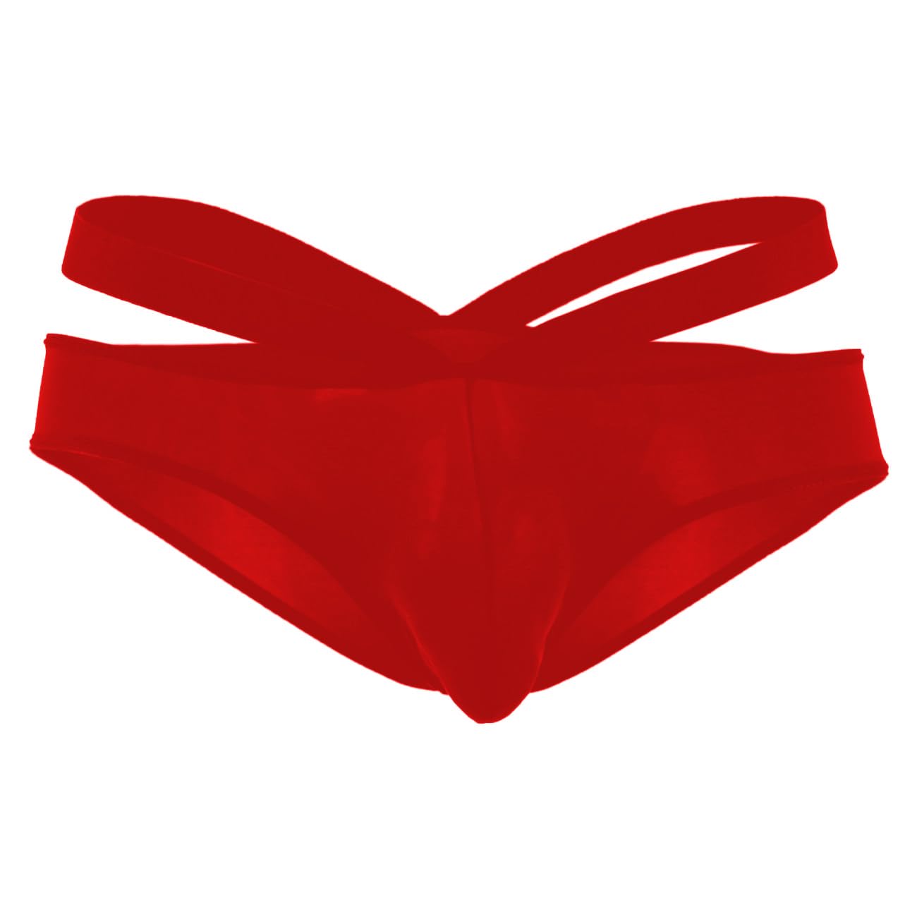 ribald the neech Men's Double Strap Thong Brief, Low Rise, Seamless Design-picture-37